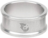 Espaciador de pila de dirección de precisión Wolf Tooth - 15 mm, plata cruda, 1 pieza.
