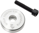 Tapa de potencia Wolf Tooth Ultralight con espaciador integrado de 5 mm - Espaciador de 5 mm en plata bruta