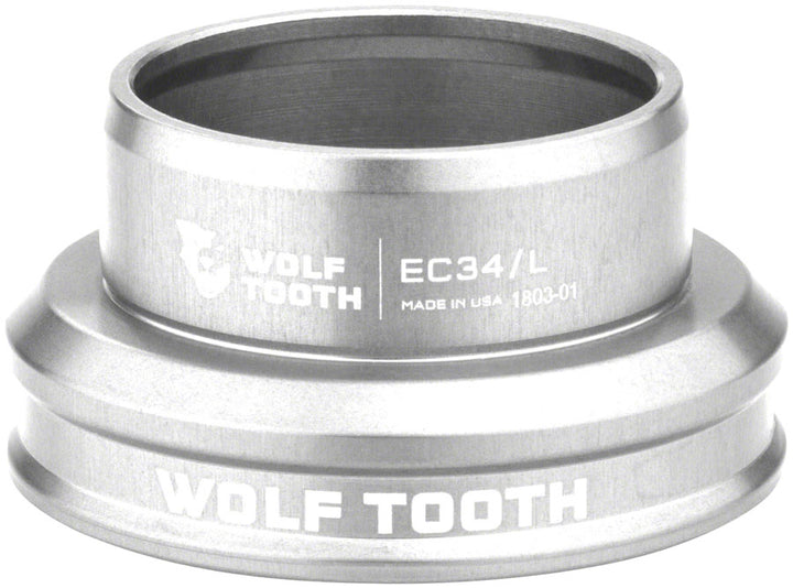 Juego de dirección Wolf Tooth Performance - EC34/30 Inferior Plata Cruda