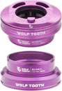 Juego de dirección interno Wolf Tooth Premium - EC44 superior / EC44 inferior. Solo para sistema Enve In-Route, morado.