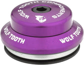 Dirección Wolf Tooth Premium - IS41/28.6 mm superior, pila de 7 mm, color morado ultravioleta
