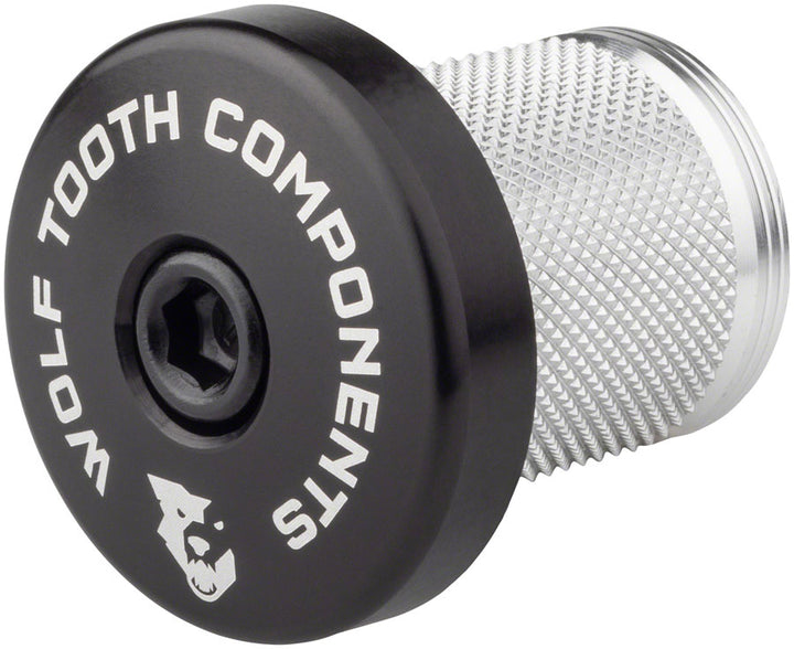 Tapón de compresión Wolf Tooth con espaciador integrado, color negro
