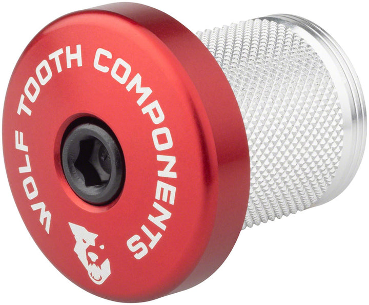 Tapón de compresión Wolf Tooth con espaciador integrado, color rojo