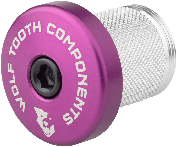 Tapón de compresión Wolf Tooth con espaciador integrado, color morado