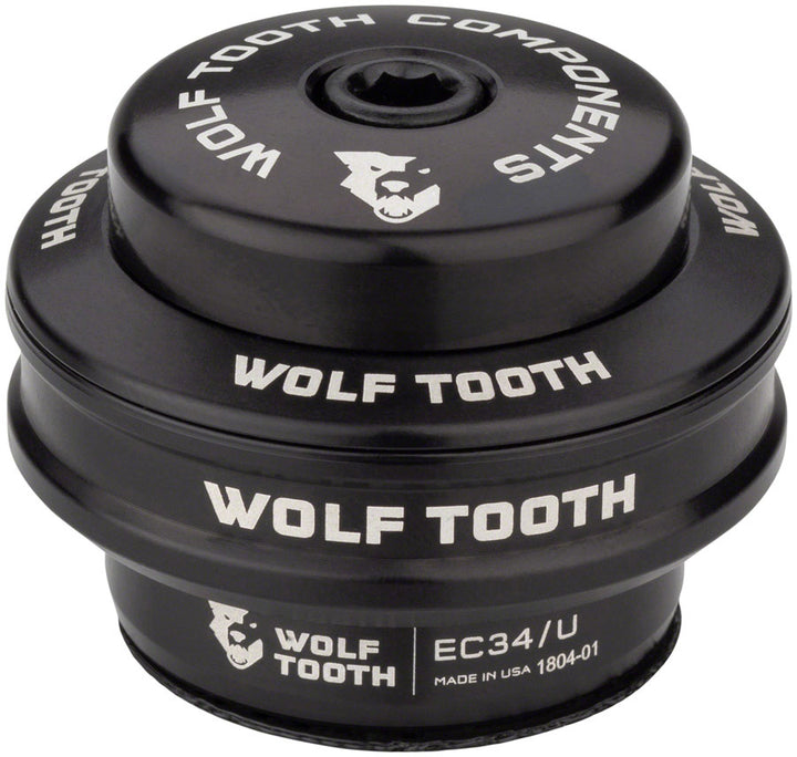 Dirección Wolf Tooth Premium - EC34/28.6 mm superior, pila de 16 mm, color negro