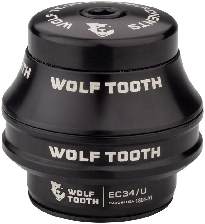 Dirección Wolf Tooth Premium - EC34/28.6, 25 mm de altura, color negro