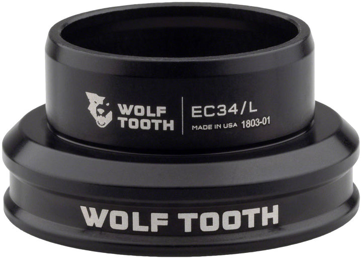 Juego de dirección premium Wolf Tooth - EC34/30 inferior negro