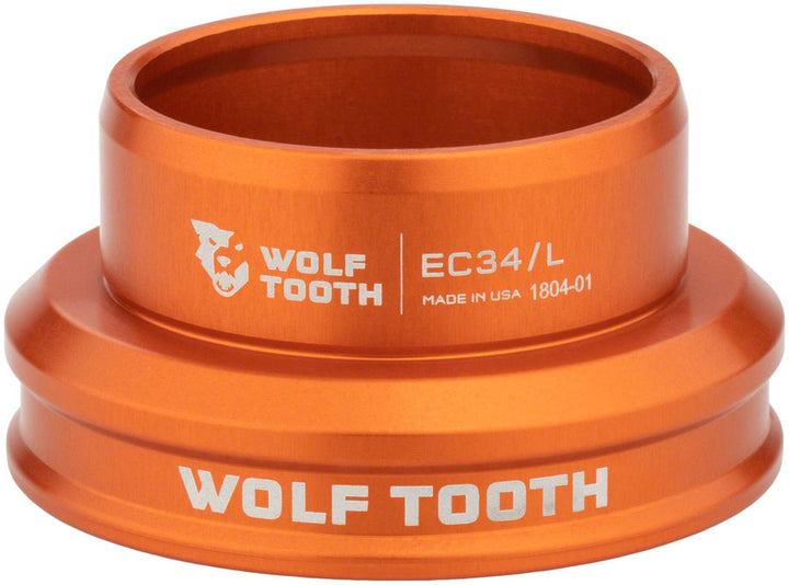 Juego de dirección Wolf Tooth Premium - EC34/30 Inferior Naranja