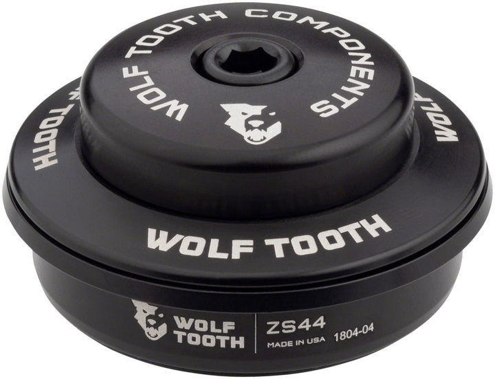 Juego de dirección Wolf Tooth Performance - ZS44/28.6, 6 mm de altura, color negro