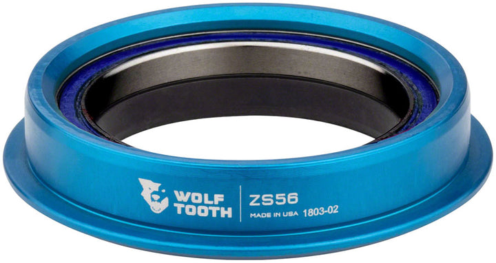 Juego de dirección Wolf Tooth Performance - ZS56/40 Inferior Azul