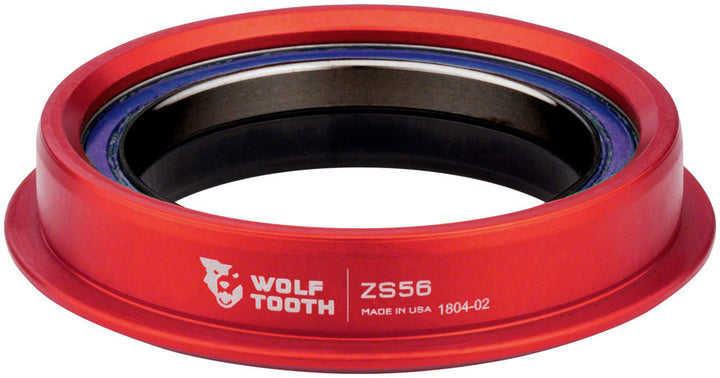 Juego de dirección Wolf Tooth Performance - ZS56/40 Inferior Rojo