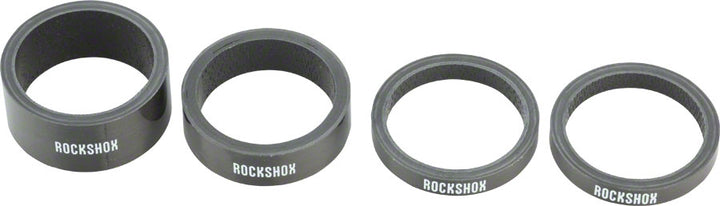 Juego de espaciadores de dirección RockShox UD Carbon Incluye 5 mm x 2, 10 mm x 1, 15 mm x 1