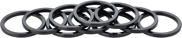 Problem Solvers Headset Stack Spacer - 28.6 3mm Aluminum Black Bag of 10