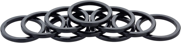 Problem Solvers Headset Stack Spacer - 25.4 3mm Aluminum Black Bag of 10