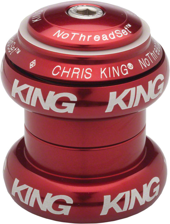 Juego de dirección Chris King NoThreadSet - 1-1/8" Rojo
