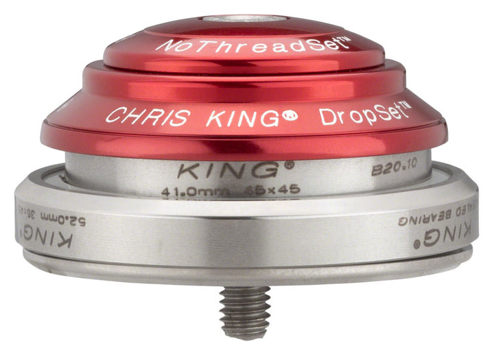 Dirección Chris King DropSet 3 - 1-1/8 - 1.5" 41/52mm 36 grados Rojo
