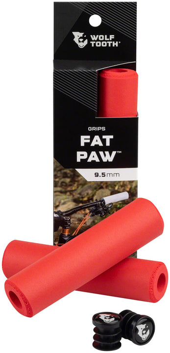 Puños de pata gruesa con dientes de lobo - Rojos