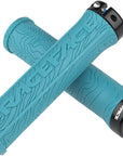 RaceFace Half Nelson Grips - Turquoise Lock-On