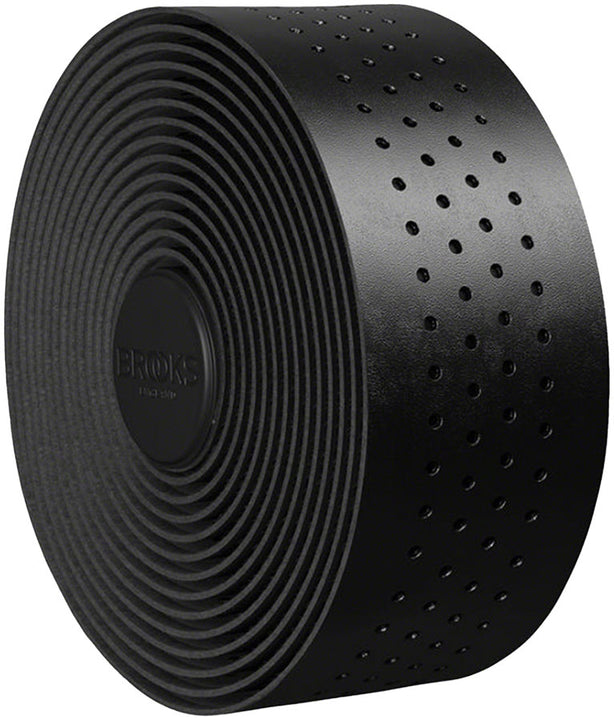 Cinta de manillar de cuero Brooks - 2 mm, color negro