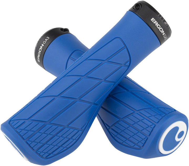 Puños Ergon GA3 - Azul verano con bloqueo grande