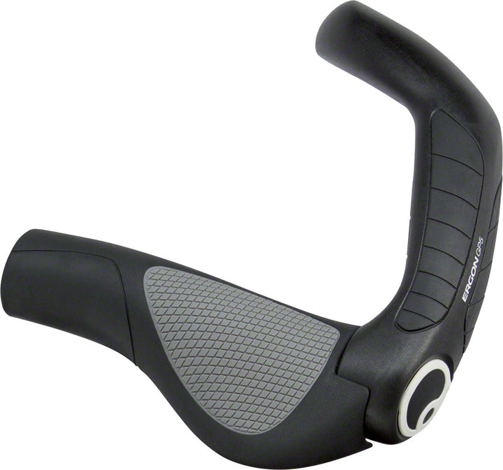 Puños Ergon GP5 - Negro/Gris con bloqueo, tamaño pequeño
