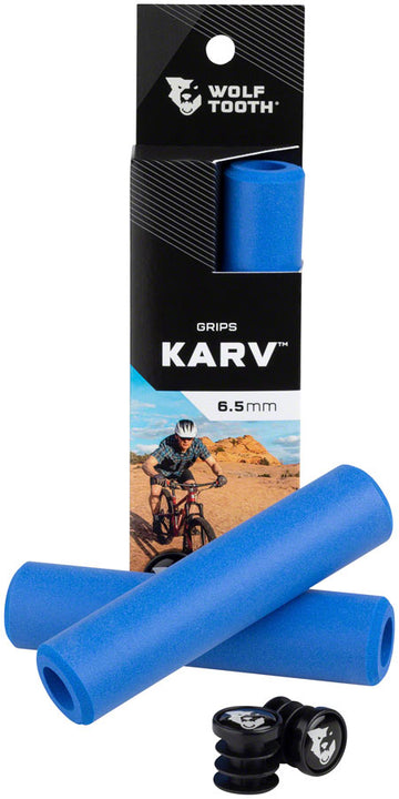 Puños Karv con dientes de lobo - Azul
