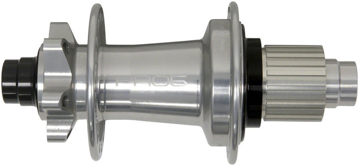 Buje trasero Hope Pro 5 - 12 x 148 mm, 6 tornillos, micro estrías, plateado, 32 agujeros