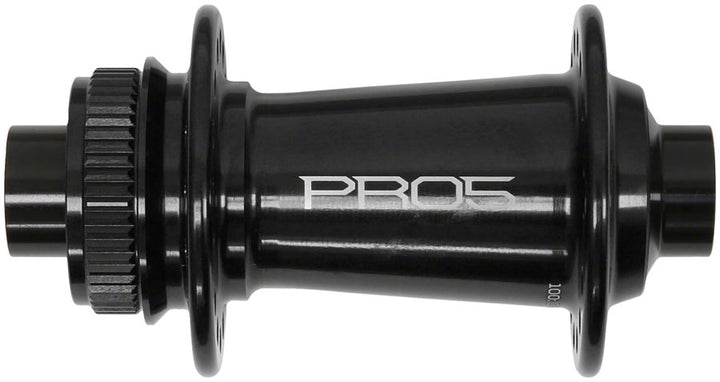 Buje delantero Hope Pro 5 - 12 x 100 mm, bloqueo central, negro, 28 agujeros