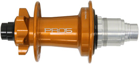 Buje trasero Hope Pro 5 - 12 x 148 mm, 6 tornillos, XD, naranja, 32 agujeros