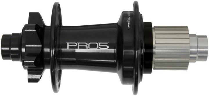 Buje trasero Hope Pro 5 - 12 x 148 mm, 6 tornillos, micro estrías, negro, 32 agujeros