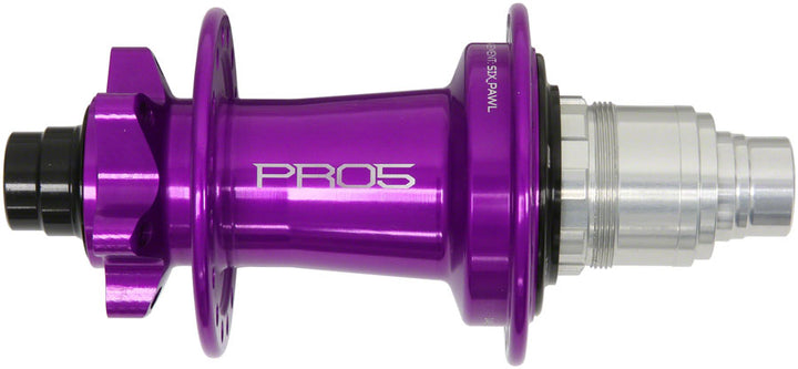 Buje trasero Hope Pro 5 - 12 x 148 mm, 6 tornillos, XD, morado, 32 agujeros