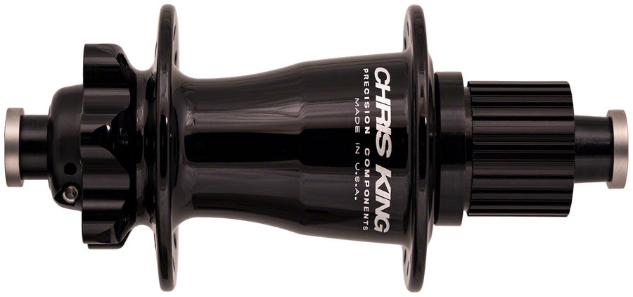 Buje trasero Chris King Boost - 12 x 148 mm, 6 tornillos, MicroSpline, negro, 28 agujeros