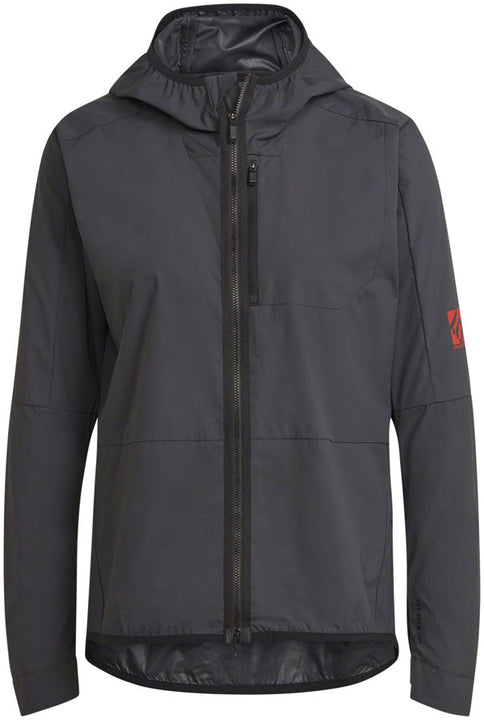 Chaqueta cortavientos Five Ten - Negra, talla mediana para mujer