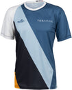 Maillot de MTB Teravail Waypoint para hombre - Blanco, Azul, Azul Claro, Negro, Dorado, Pequeño