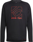 Camiseta de manga larga Five Ten - Negra, talla extra grande