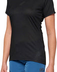 100% Airmatic Jersey - Black Short Sleeve Womens X-Large