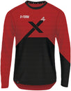 Maillot ciclista de manga larga G-Form Pro-X4 - Rojo/Negro (X-Large)