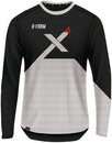 Maillot ciclista de manga larga G-Form Pro-X4 - Negro/Blanco (talla grande)