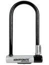 Candado en U Kryptonite KryptoLok de 4 x 9 pulgadas con llave negra. Incluye soporte.