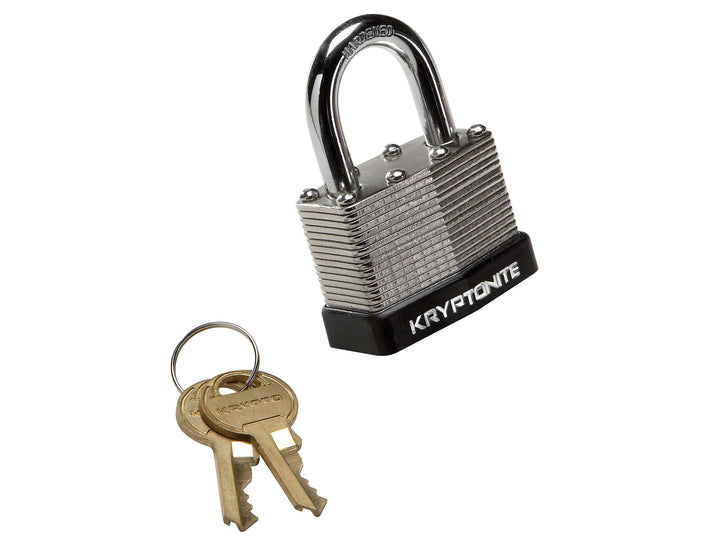 Candado de acero laminado Kryptonite con llave plana