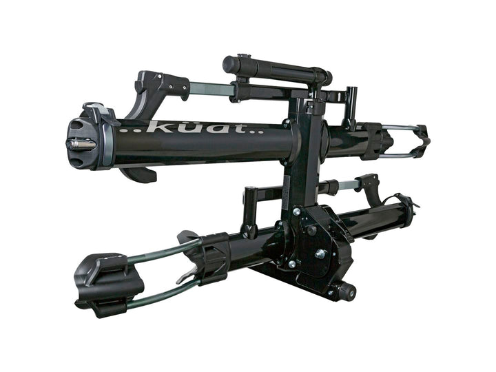 Portabicicletas de enganche Kuat NV 2.0 - Receptor de 1-1/4" para 2 bicicletas - Negro metalizado/anodizado gris