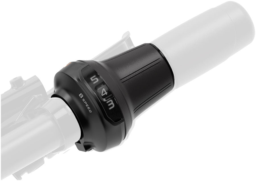 Mando de cambio Shimano Nexus SL-C6001 RevoShift de 8 velocidades - Indicador óptico de marchas Para buje Nexus Inter-8 con engranajes internos BLK