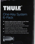 Sistema de bloqueo de una sola llave Thule 450600 (paquete de 6)