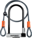 Kryptonite KryptoLok U-Lock - 4 x 9" Keyed BLK Includes 4' cable bracket