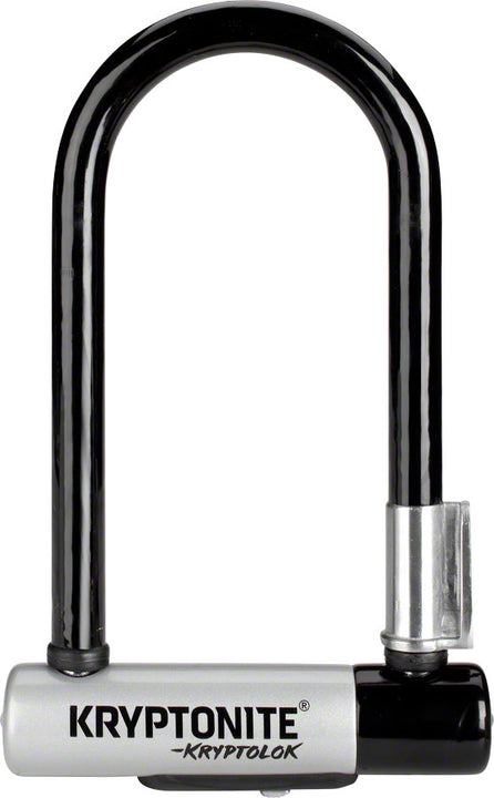 Kryptonite KryptoLok U-Lock - 3.25 x 7" Keyed Black Includes bracket