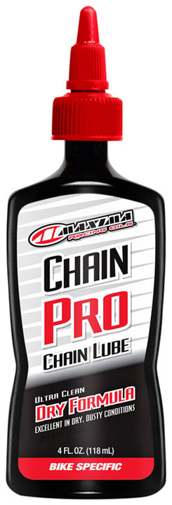 Aceites Maxima Racing para cadena de bicicleta, fórmula seca profesional - 113 ml (goteo)