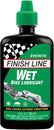Lubricante para cadena de bicicleta Finish Line WET - Goteo de 4 oz