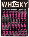 WHISKY 70w Rim Decal Kit for 2 Rims Magenta