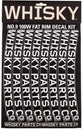 WHISKY 100w Rim Decal Kit for 2 Rims Light Gray