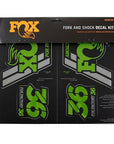 FOX Heritage Decal Kit for Forks and Shocks Green